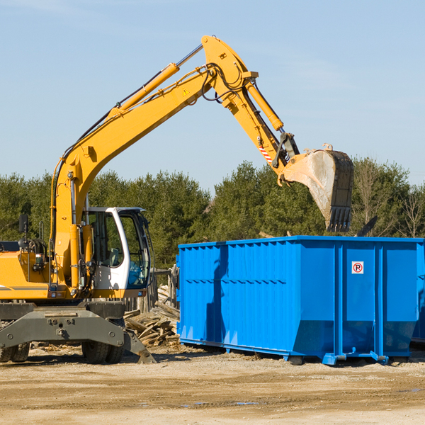 can i choose the location where the residential dumpster will be placed in Rothschild WI